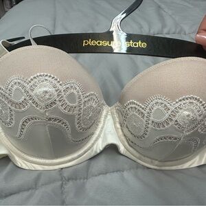 Cream Lace Bra